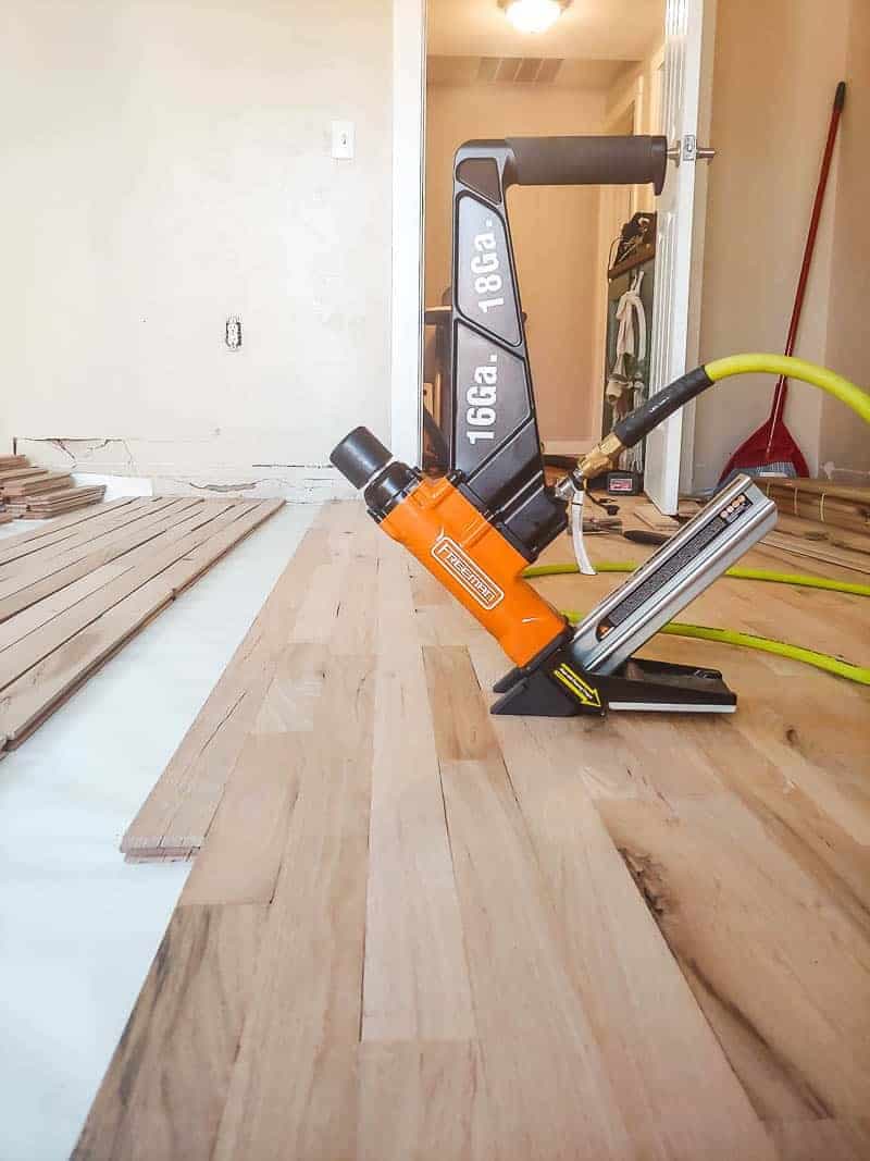 Nail-down engineered hardwood installation