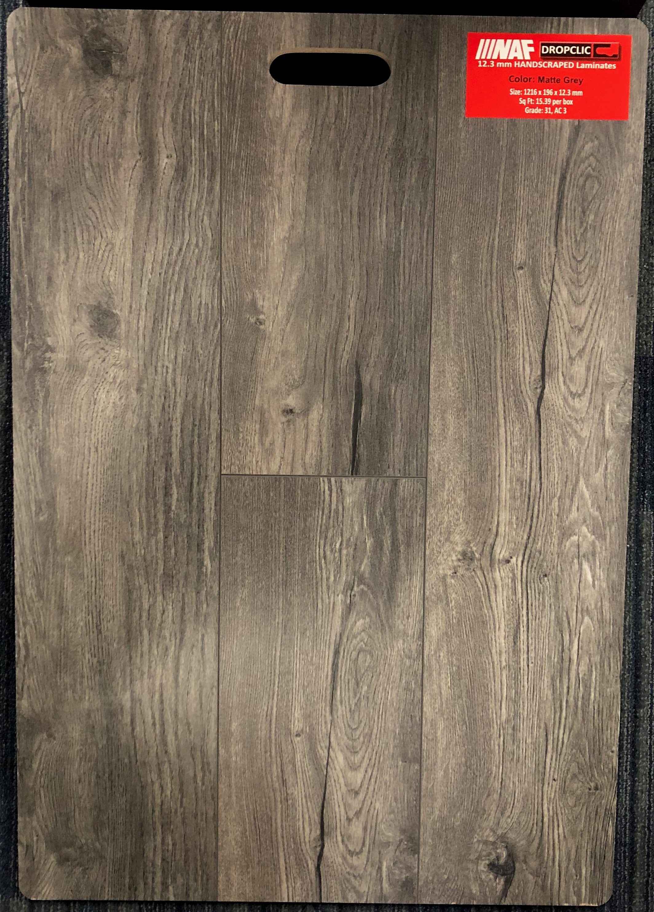 Matte Grey Naf 12 3mm Handsed Laminate Flooring Dropclic Matte Grey Naf 12 3mm Handsed