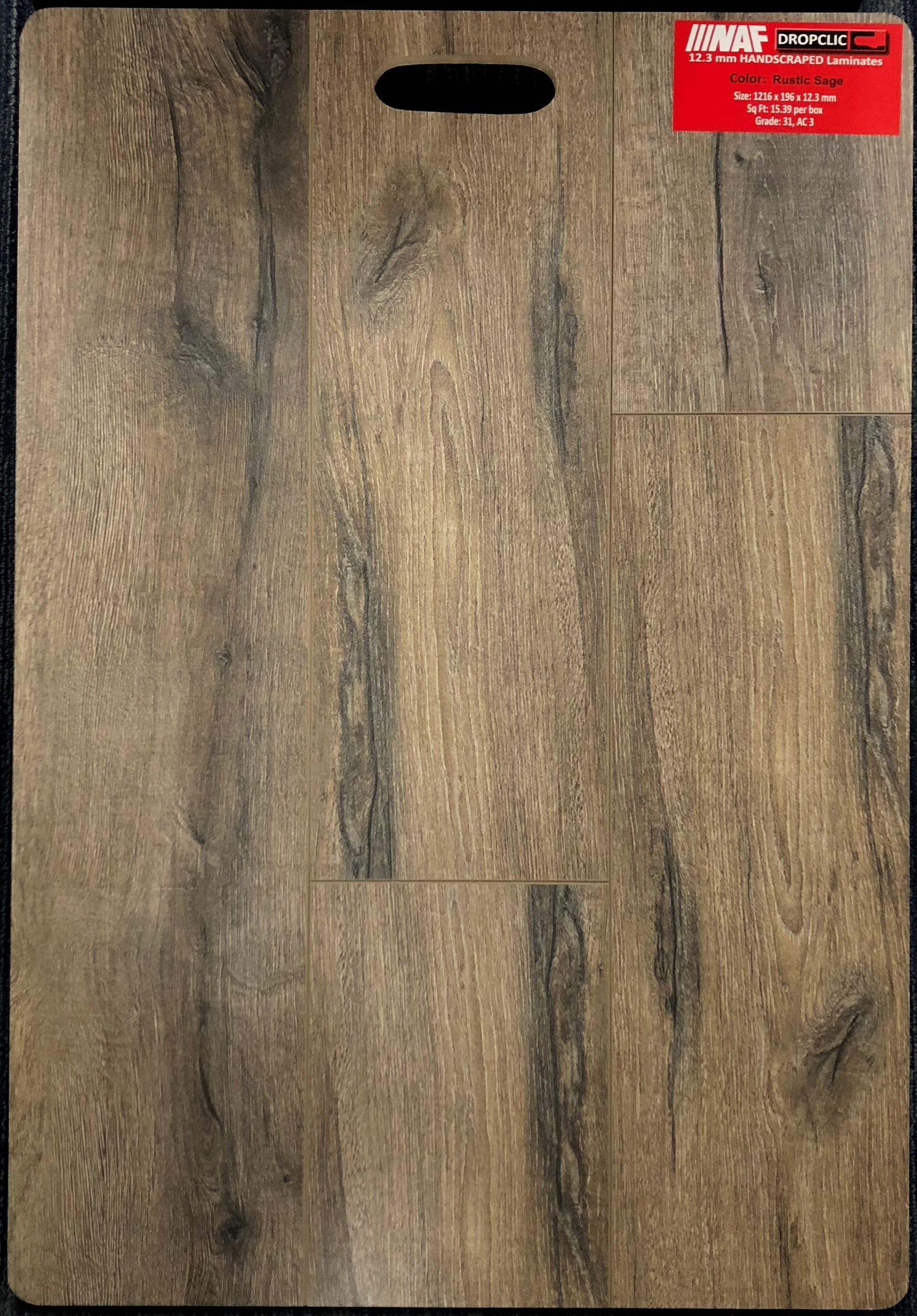 Rustic Sage NAF 12.3mm Handscraped Laminate Flooring Image